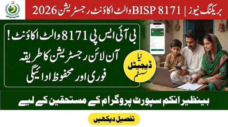 How Can I Register for BISP 8171 Wallet Account in 2026?