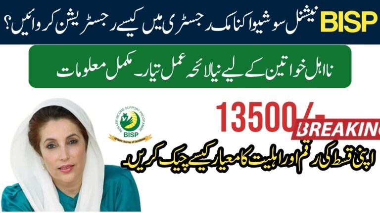 Today Update: How To Register Your CNIC In NSER via BISP 8171 – Complete Guide 2026