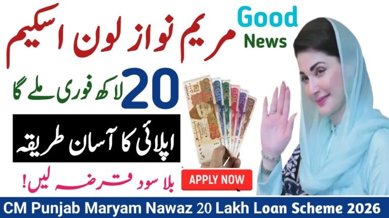 CM Punjab Maryam Nawaz 20 Lakh Loan Scheme 2026 – Who Can Apply and How to Register.pita.org.pk