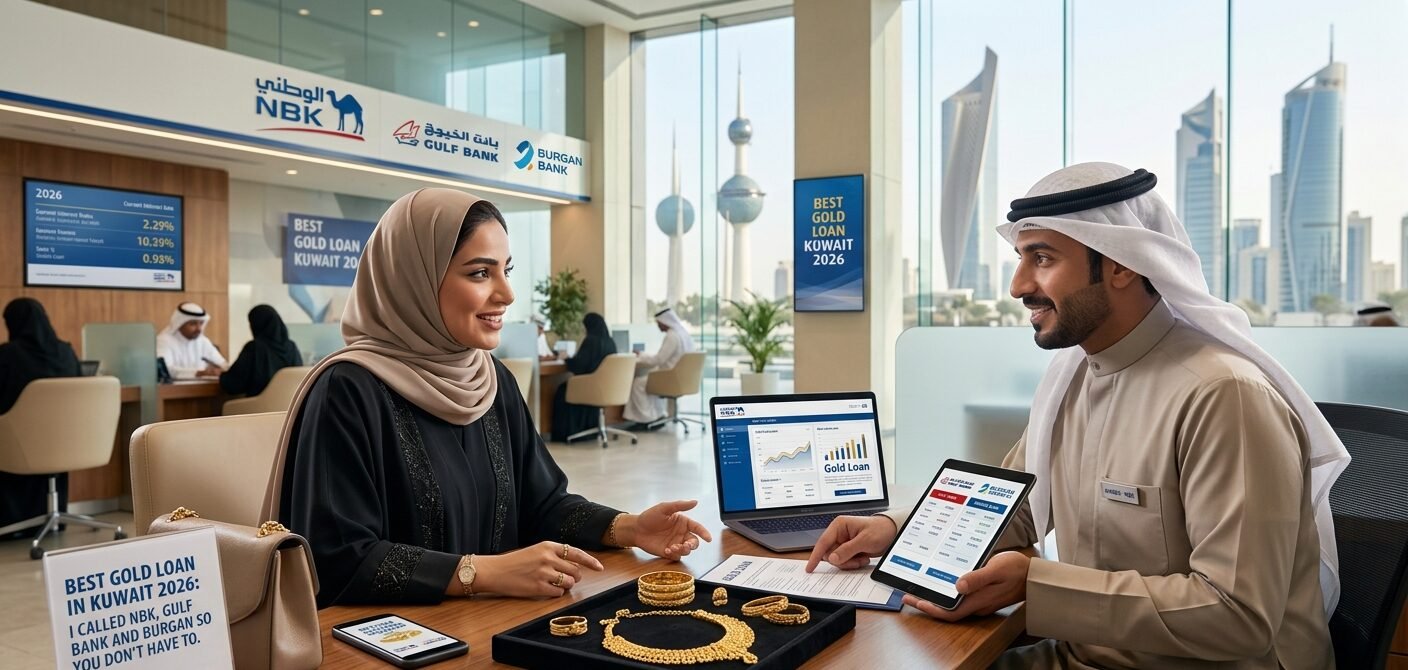 Best gold loan options in Kuwait 2026 comparing NBK, Gulf Bank, and Burgan Bank