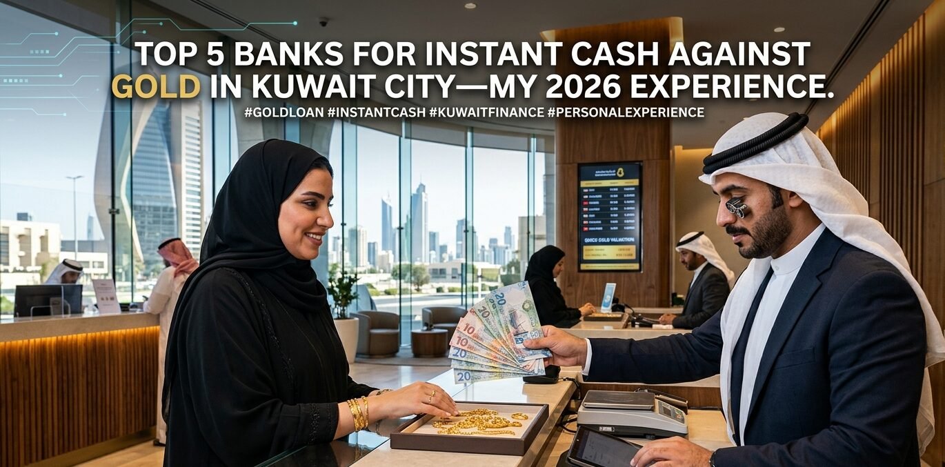 Top banks in Kuwait City offering instant cash against gold loans in 2026