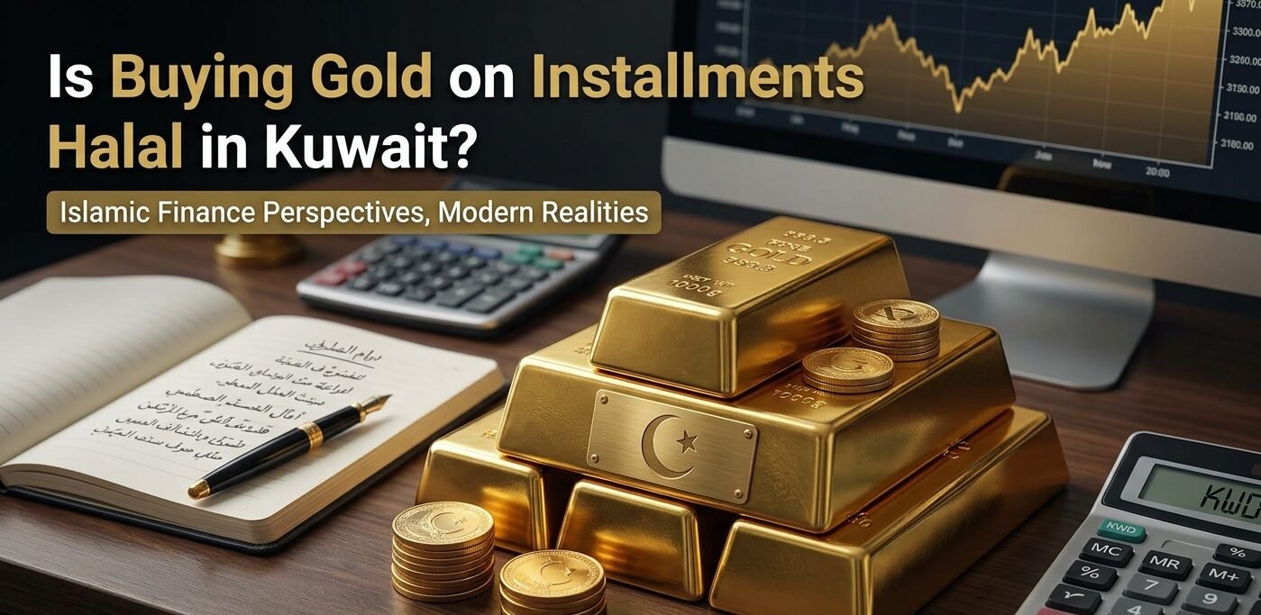 Is buying gold on installments halal in Kuwait according to Islamic finance principles